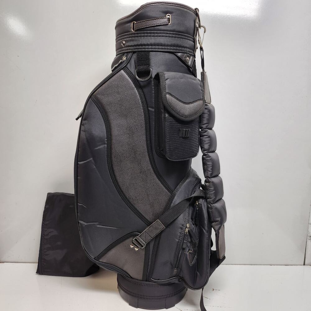 PRO SELECT Golf Staff Cart Bag | 6-Way Divider | Black w/ Rain Hood - Picture 4 of 14